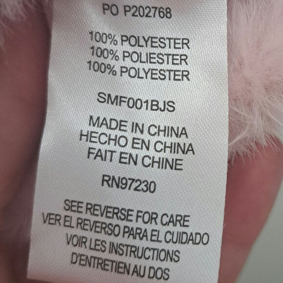 Steve Madden Pink Faux Fur Pullover with Waist Drawstring Size Large - Picture 7 of 8